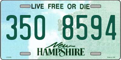 NH license plate 3508594