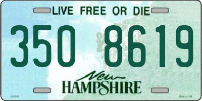 NH license plate 3508619