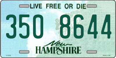 NH license plate 3508644