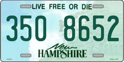 NH license plate 3508652