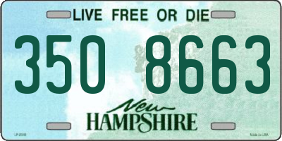 NH license plate 3508663