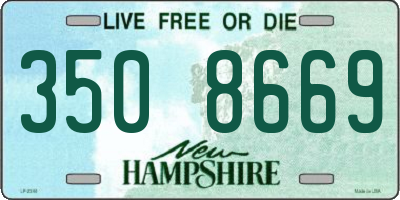 NH license plate 3508669