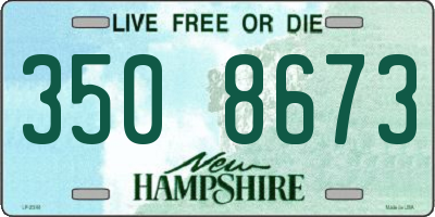 NH license plate 3508673