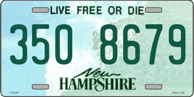 NH license plate 3508679