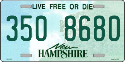 NH license plate 3508680