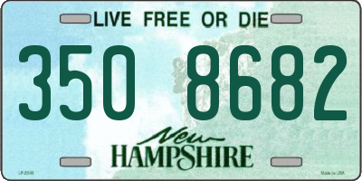 NH license plate 3508682