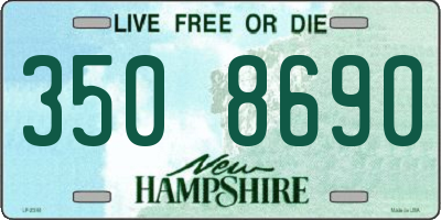 NH license plate 3508690