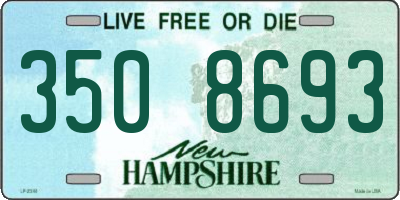 NH license plate 3508693
