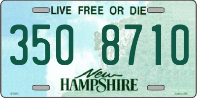 NH license plate 3508710