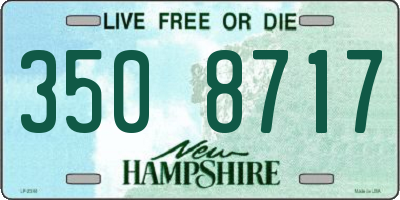 NH license plate 3508717