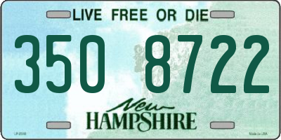 NH license plate 3508722