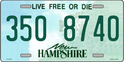 NH license plate 3508740