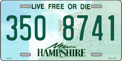 NH license plate 3508741