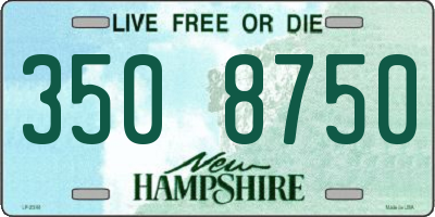 NH license plate 3508750
