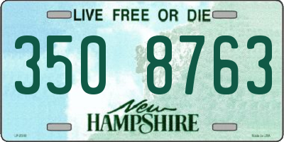 NH license plate 3508763