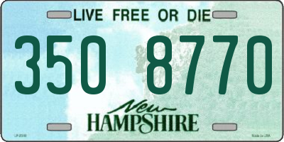 NH license plate 3508770