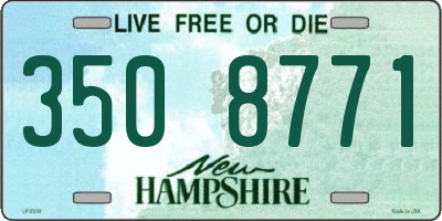 NH license plate 3508771