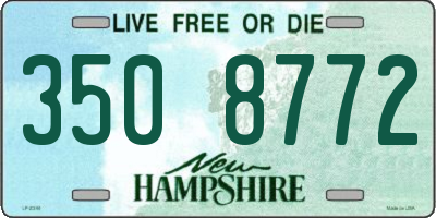 NH license plate 3508772
