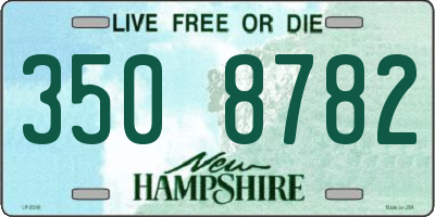 NH license plate 3508782