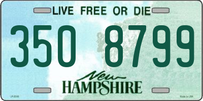 NH license plate 3508799