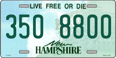 NH license plate 3508800
