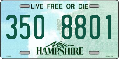 NH license plate 3508801