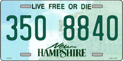 NH license plate 3508840
