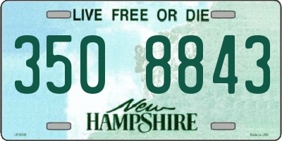 NH license plate 3508843