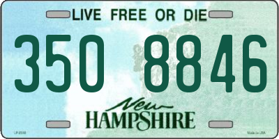 NH license plate 3508846