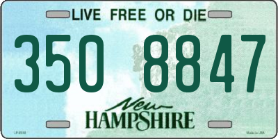 NH license plate 3508847