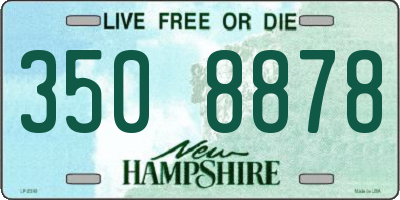 NH license plate 3508878