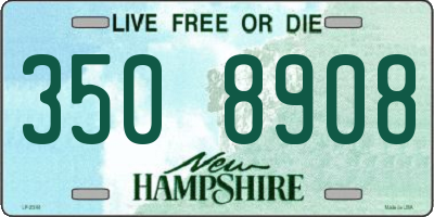 NH license plate 3508908