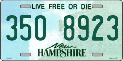 NH license plate 3508923