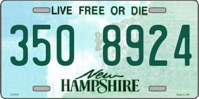 NH license plate 3508924