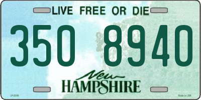 NH license plate 3508940