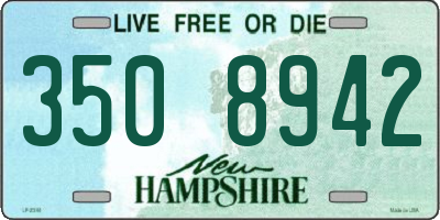 NH license plate 3508942