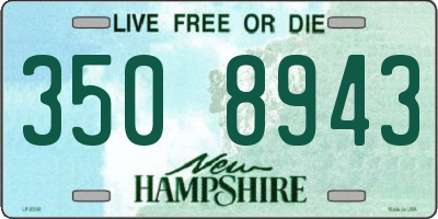 NH license plate 3508943