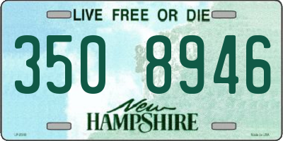 NH license plate 3508946