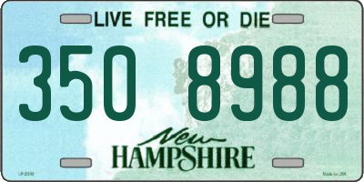 NH license plate 3508988