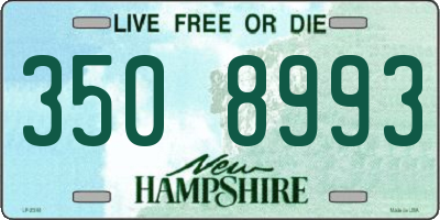 NH license plate 3508993