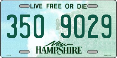 NH license plate 3509029