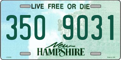 NH license plate 3509031