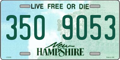 NH license plate 3509053