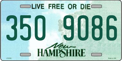 NH license plate 3509086