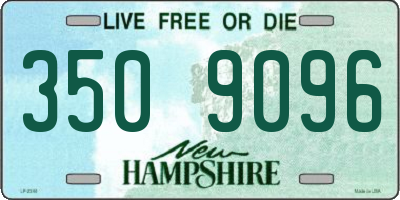 NH license plate 3509096
