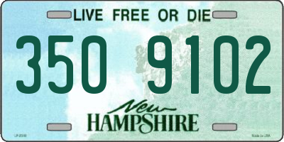 NH license plate 3509102
