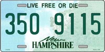 NH license plate 3509115