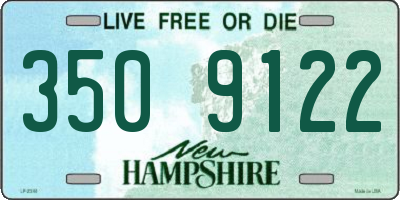 NH license plate 3509122