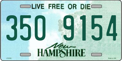 NH license plate 3509154