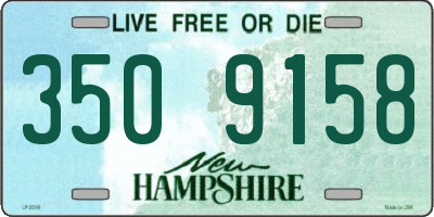 NH license plate 3509158